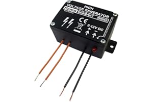 Kemo M062 Mini Electric Fence High Voltage Generator, 9–12 V DC, Pulsating, Low High Voltage of 1,000 V, Small Animal Electric Fence, Burglary Protection