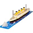 SHENGYI Micro Mini Blocks Set Titanic Model Building Block Kit1860 Piece Mini Bricks Toy Ship Model Building Set Toys Tiny Particle Building Block Boat Gift for Adults and Kids