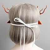 Smile YKK Hirsch Filz Damen Blüte Anlass Party Mascken Cosplay Ausschnittmaske Karneval Maske Augenmaske Venezianische Masken Mit Seidenband Braun - 