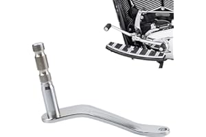 WOWTK Verlängerter Schaltwellen-Schaltarm für Harley Davidson FL Softail 2018–2022 Modelle ausgestattet mit Fußteilen, Softail Slim FLSL Heritage Classic Fat Boy Deluxe FLDE, Chrom