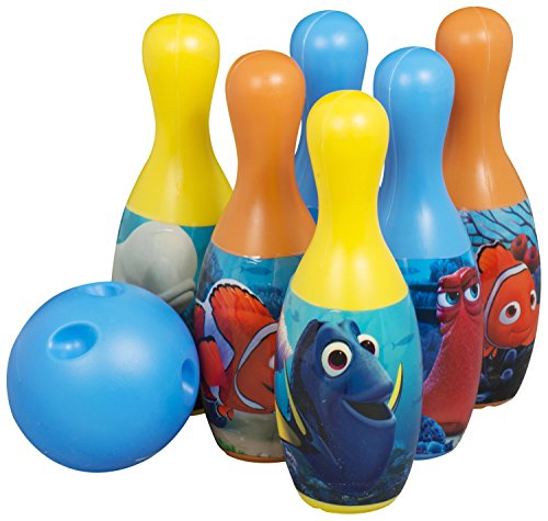 DISNEY FINDING DORY BOWLING SET BALL PINS INDOOR OUTDOOR KIDS GIFT TOY SKITTLES