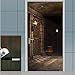 Produktbild GUOW 3D Stereo Tür Aufkleber abnehmbare kreative Aufkleber Vinyl PVC selbstklebende fertige Wand Abmessungen: 77 X 200 Cm Wandaufkleber Creative Dungeon