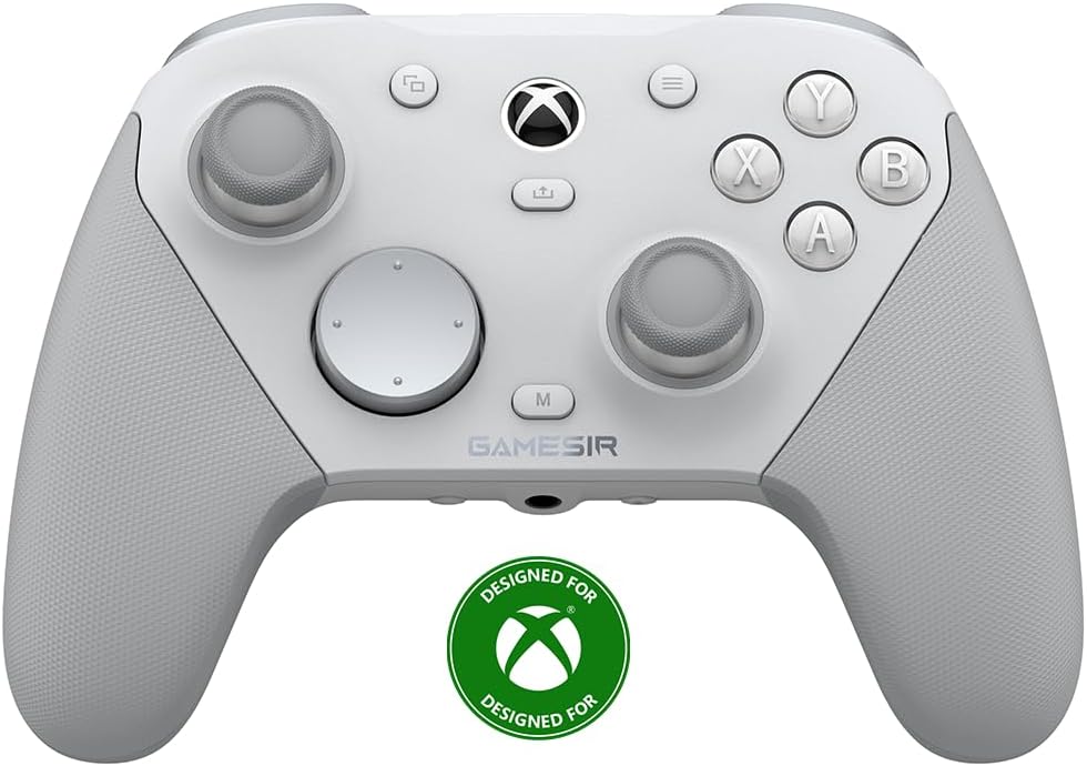 GameSir G7 Pro Mando 1000Hz con Estación de Carga: Xbox Series X|S, Xbox One, Win 10/11 & Android - Joysticks TMR, Gatillos Ajustables & 4 Botones Programables - Blanco Mec