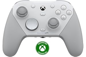 GameSir G7 Pro Mando 1000Hz con Estación de Carga: Xbox Series X|S, Xbox One, Win 10/11 & Android - Joysticks TMR, Gatillos Ajustables & 4 Botones Programables - Blanco Mec