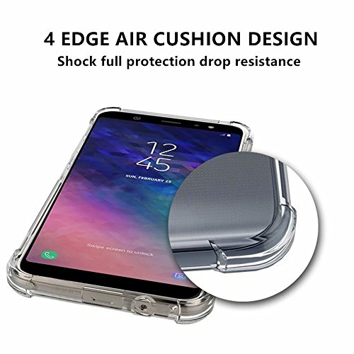 Fanxwu Funda Huawei P20 Lite Ultrafina Transparente Cristal Suave TPU Silicona  2 Pel  cula de Cristal Templado  Dise  o de Coj  n de Aire Protecci  n Anti-Shock Cover