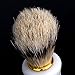 Anself 1pcs Shaving Shave Brush Plastic Handle and Pig Boar Bristle Beard Mustache Brush