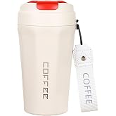 Complete 304 L Steel White 410 Ml Coffee Hand Thermos Mug Cin398by