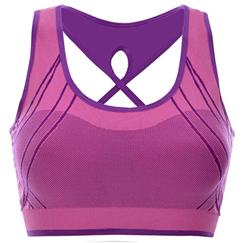 Komfort Damen Push Up Ohne Buegel Sport BH Bustier Stretch Sports Oberteil 20908