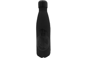 CYPBRANDS CYP Brands Real Madrid Bouteille d'eau en acier, Bidon, Bouteille d'eau hermétique, 550 ml, noir, produit officiel