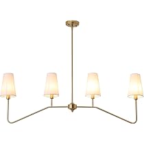 Suspension Linéaire 4 Lumières Noir Mat - 100 Cm De Long, Toile De Lin Noir, Variateur, Pour îlot De Cuisine Ou Salle à Manger - 8