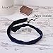 Velvet Wire Headband Hair Band Vintage Retro Bendy Wrap (Navy)