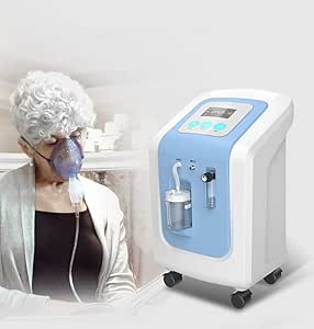 BMDHA BeatmungsgeräT Sauerstoffkonzentrator Mobil SauerstoffgeräT für Zuhause,Flow1000ML/Min, 95 ...