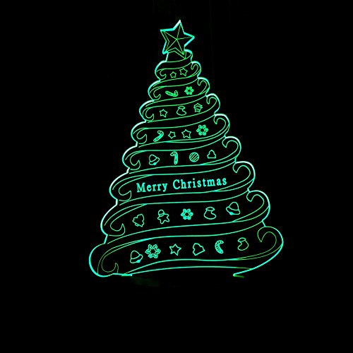 Preisvergleich Produktbild Wmshpeds Atmosphäre führte Schreibtischlampe grenzüberschreitenden Stromversorger seltsame neue 3D-Lichter bunte Farbe Nachtlicht