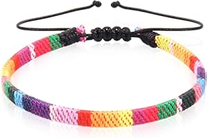 GD GOOD.designs Tobillera Etno I Tobillera Surfista Impermeable I Tobillera de Colores I Tobillera Boho Ajustable I Accesorios de Fiesta para Mujeres y Hombres