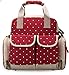 Produktbild wickeltasche Mama Tasche Multifunktional Canvas wickelrucksack Leinwand Große Kapazität babytasche Pflegetasche Rucksack Muttertasche Mumie Handtasche Rot