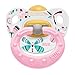 NUK Classic Happy Kids Latex Soothers Size 1 Girls (0-6 months, 2 pack)