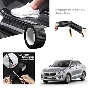 Allure Auto HI-Gloss Black Carbon Fiber Style Waterproof Car Seal Strip Door Edge Cover Guard Anti-Scratch Step Decoration Cover Tape -5 M for - Maruti Dzire 2020