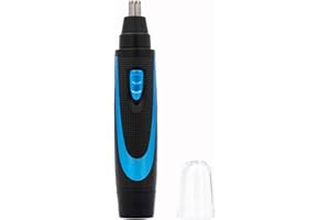 VAPPORE Corta Pelo Nariz y Orejas Hombre y Mujer - Cortapelos Nariz - Cortapelos Profesional para Nariz y Orejas Hombre y Mujer - Cuchillas Doble Filo de Acero Inoxidable - Indoloro (Negro)