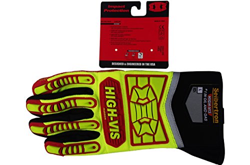 Seibertron HIGH-VIS HRIG Impact Schutz Deep Grip Ölbeständiger Schlagschutz Ölfeld Sicherheit Rigger Handschuhe CE EN388 4132 - 6