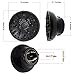 Hairizone Universal Hair Diffuser Adaptable for Blow Dryers with Nozzle Diameter Between 1.7"-2.6" for Curly or Wavy Hair Styling, Shiny Black