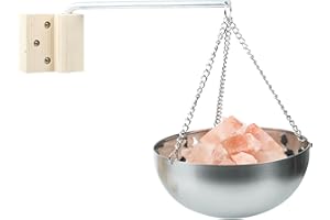 Duokon Bol d'herbes de Sauna Durable, Bol de Sauna en Acier Bol d'arôme de Sauna Tasse Bol d'huile Essentielle Accessoires de Salle de Sauna