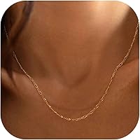 YA4030 Collana Con Ciondolo A Mela In Pietra Naturale - Placcata Oro Bianco, Ipoallergenica, Regalo Per Donna