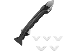 TINKBER Zestaw narzędzi do usuwania silikonowych narzędzi 3 w 1, narzędzie do usuwania uszczelnień, skrobaczka do fug, silikonowe narzędzie do usuwania wykańczania, do łazienki, kuchni, złącza zlewu, 1 szt