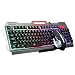 Produktbild AiBarle K38 Herren Fashion Maus Tastatur mit 104 Tasten LED Hintergrundbeleuchtung USB Ergonomische Gaming-Tastatur + 3200 DPI Gamer Maus (schwarz)