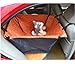 Produktbild D&FA D&F-Auto-Schutz Hundekorb für Rückbank Transporttasche Schondecke Träger-Gurt verstellbar wasserfest sicherer Transport für Katze Haustier, orange clouds