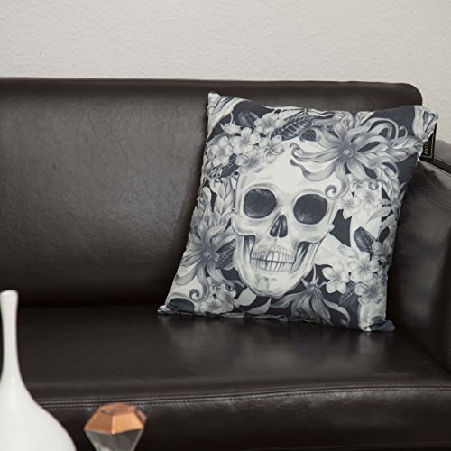 Preisvergleich Produktbild Skull Flowered Cushion