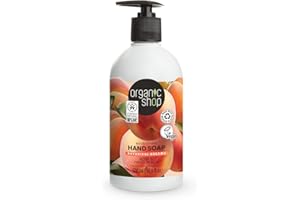 Organic Shop Rosa Melocotón Jabón de Manos Nutritivo - 500 ml