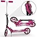 Produktbild Kinetic Sports Scooter Cityroller Kinderroller Tretroller Klappbar 205 mm XXL Räder in Pink