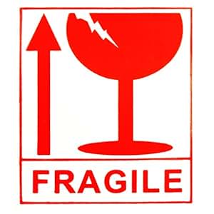 120 LARGE FRAGILE THIS WAY UP HANDLE WITH CARE STICKERS