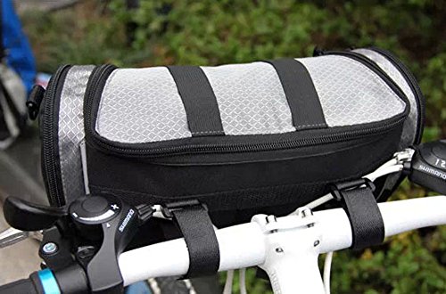 FakeFace Fahrradtasche zur Befestigung am Lenker Schultertasche Umhängetasche Hüfttasche - 4