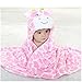 EVTECH(TM) Spring Autumn Kid Baby Girl Boy Bathrobe Towel Cloak Ultra-soft Flannel Baby Blanket Suitable for 0-2 Years Old
