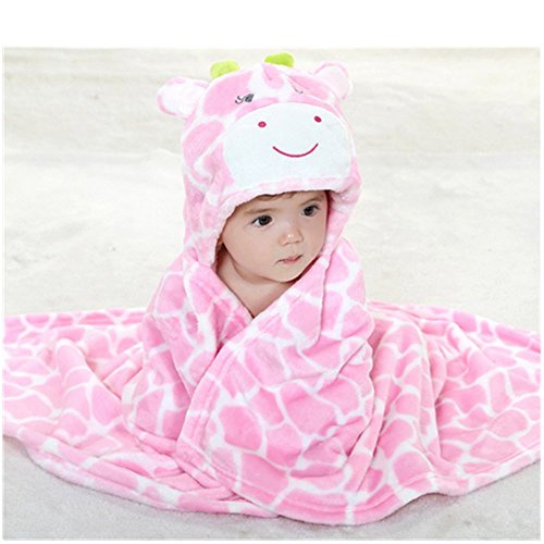 EVTECH(TM) Spring Autumn Kid Baby Girl Boy Bathrobe Towel Cloak Ultra-soft Flannel Baby Blanket Suitable for 0-2 Years Old