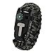 Produktbild Pinzhi Notfall Paracord Armbänder die ULTIMATIVE taktische überleben Zahnrad Feuerstein Feuer-Starter, Pfeife, Kompass & Schaber/Messer | BESTEN Wildnis Survival-Kit für Camping/Angeln & mehr