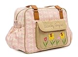 Pink Lining Wickeltasche Blooming Gorgeous Cream Bows on Pink - 2