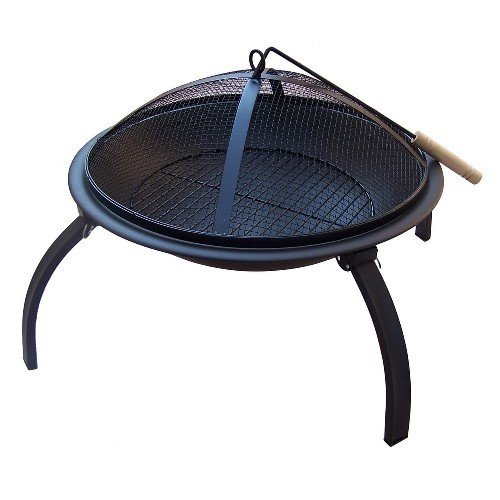 Preisvergleich Produktbild Feuerschale Ø56cm Feuerstelle Terrassenfeuer Gartenfeuer abklappbare Füße
