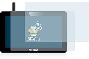 BROTECT Protector Pantalla Anti-Reflejos para Portkeys BM5 WR (2 Unidades) Película Mate Anti-Huellas