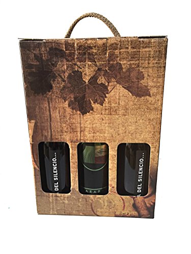 Estuche para los amantes del vino con una botella de Carabal Rasgo y Habla del Silencio