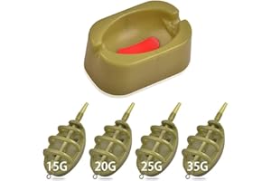 QIWENR Axinyue Pesca Alimentatore in Linea Feeder Piombi per Pesca,Carpfishing Method Linea di Pesca Accessori,Set di Strumenti per Pesca alla Carpa Alimentatori in Linea di Pesca