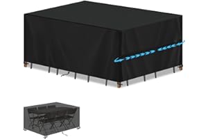 SIMPHAUS Abdeckhaube Gartenmöbel Abdeckung Gartentisch 160x90x75cm,Schutzhülle Gartenmöbel Abdeckplane Gartenmöbel,Tischabdeckung Outdoor Wetterfest,Abdeckung für Loungemöbel,Gartentisch und Stühle