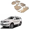 Auto Addict Car 3D Mats Beige for Toyota Fortuner Old (2008-2015)