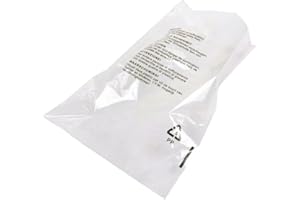MSDS-SOLUTIONZ 100x Self Seal Clear Cellophane Bags (18 x 22") High Clarity Display Garment Bag – Transparent Packaging Poly Bags 30 Microns Thickness with Suffocation Warning in 5 Languages