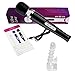 Produktbild Magic Wand Massagegerät Massagestab - Sexspielzeug Vibrator + Aufsatz - Akku - sehr Stark - 20 Stufen- Original von Marielove (Schwarz + Klar)