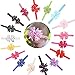 18 Pcs 3 Inches Boutique Girls Polka Dot Grosgrain Ribbon Colorful Pinwheel Children Kids Girls Hair Bows Headbands Band