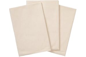 Bornino Basics - 3er-Pack Moltontücher 40x40 cm - ungebleicht natur - sehr saugfähig und robust - reine Baumwolle