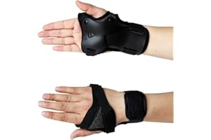 Pvnoocy 1 paire de protège-poignets, équipement de protection de poignet pour le sport, le patinage, le ski, poignets réglables pour enfants et adultes
