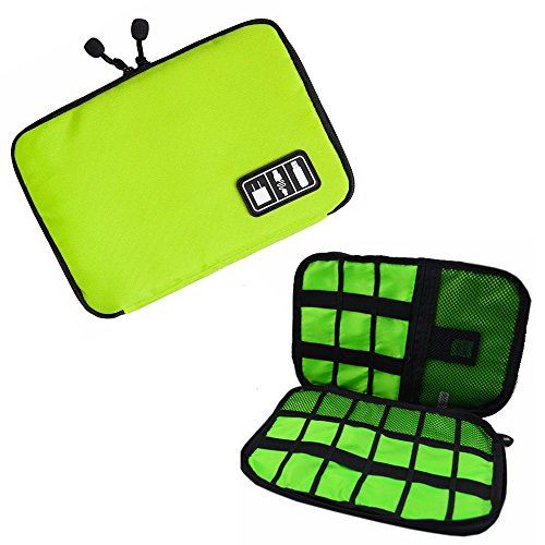 Preisvergleich Produktbild Wasserdicht Multifunktionale Kabelaufbewahrungstasche / Reisetasche Organizer-Kasten (Grün)